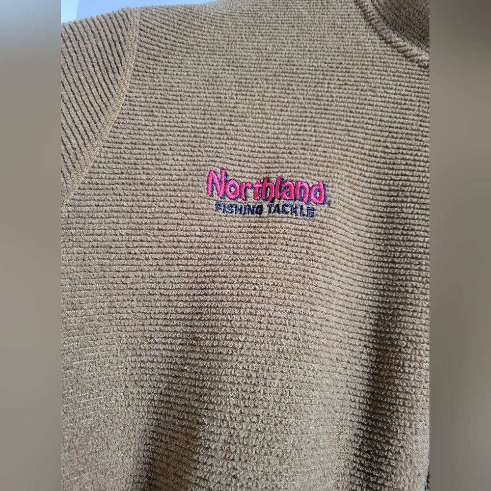 Simms x Northland Tackle Rivershed 1/4 Zip Fleece Camel/Tan Color Mens 2XL - Picture 3 of 10